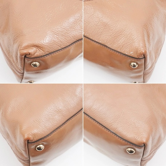 GUCCI SOHO Tassel 2Way Shoulder Bag Tote Bag Leather Beige Italy - Picture 11 of 16